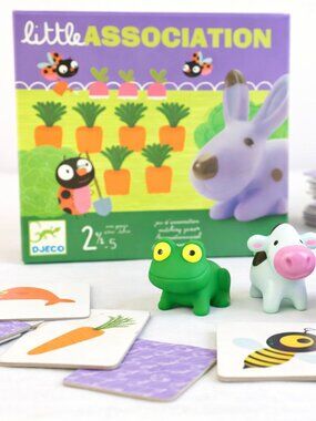 Djeco Little Association Toddler Game NIB Matching Learning Toy Ages 2.5–5